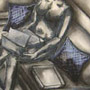 Envelopper I / Feutre noir mine fine / 2001